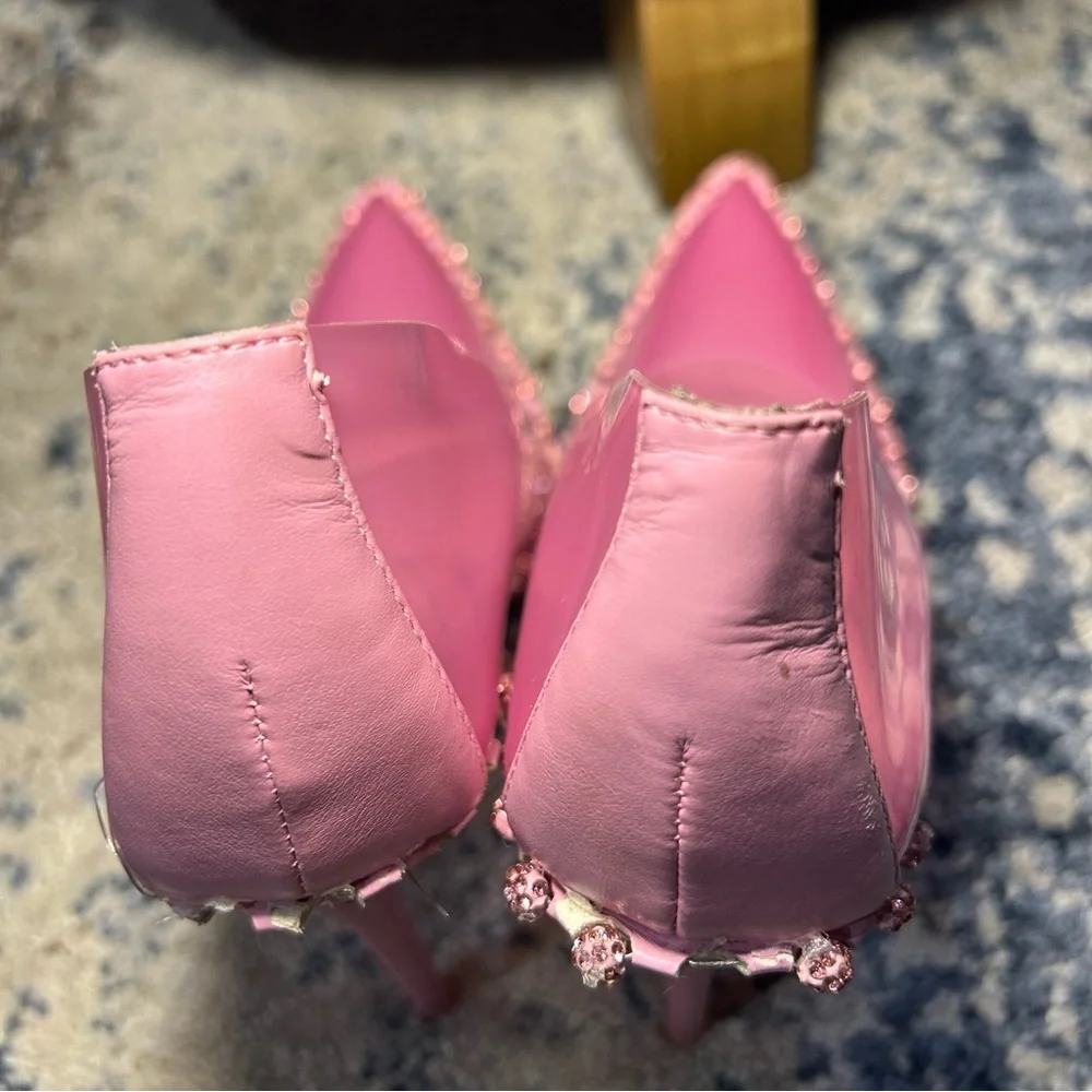 Steve Madden Vyper Dusty Clear Pink Pumps Size 6.5 - Picture 11 of 15